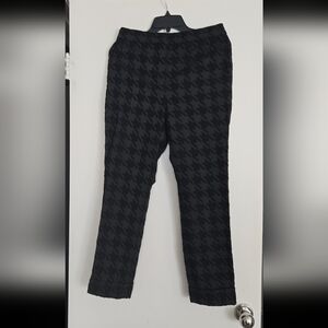 Ann Taylor Black Houndstood Pants